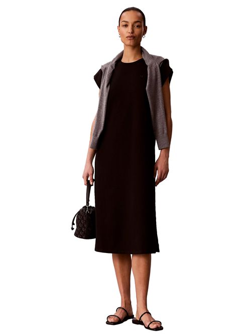 CALVIN KLEIN Vestito midi in jersey Relaxed CALVIN KLEIN | LV047F245GUB1